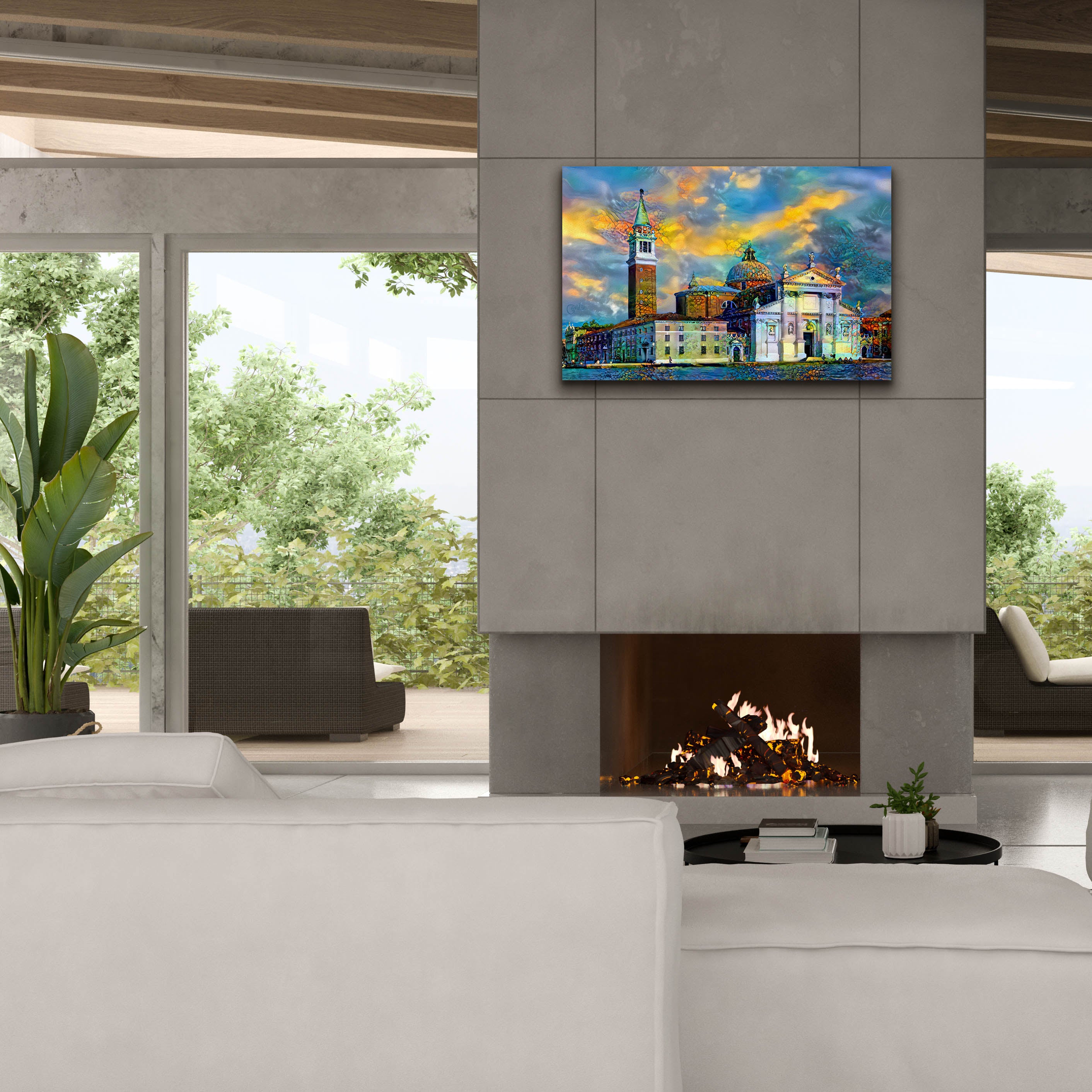 'Venice Italy Church of San Giorgio Maggiore' by Pedro Gavidia, Canvas Wall Art,40 x 26