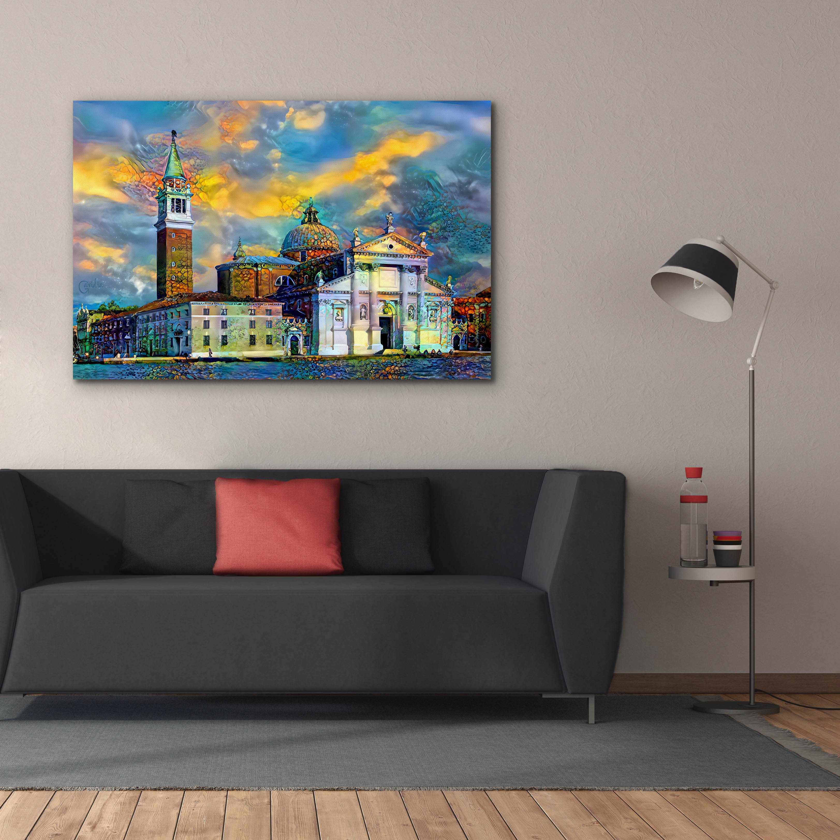 'Venice Italy Church of San Giorgio Maggiore' by Pedro Gavidia, Canvas Wall Art,60 x 40