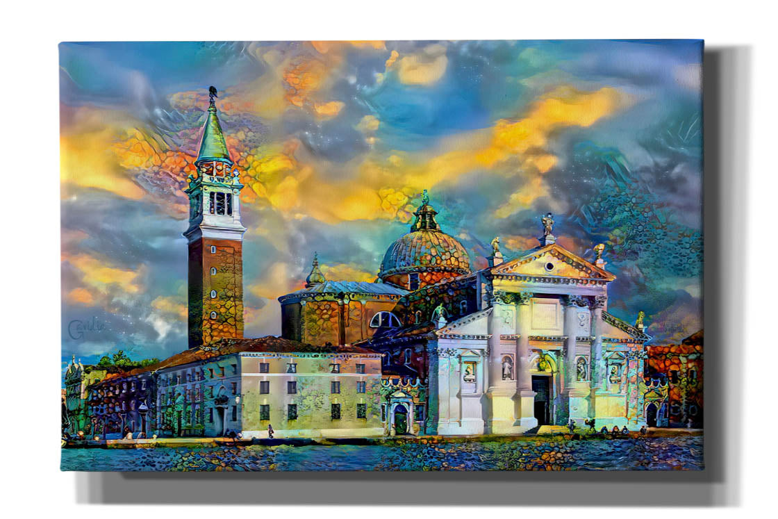 'Venice Italy Church of San Giorgio Maggiore' by Pedro Gavidia, Canvas Wall Art