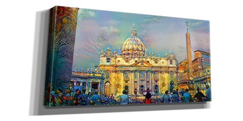 Image of 'Vatican City Saint Peter Basilica' by Pedro Gavidia, Canvas Wall Art