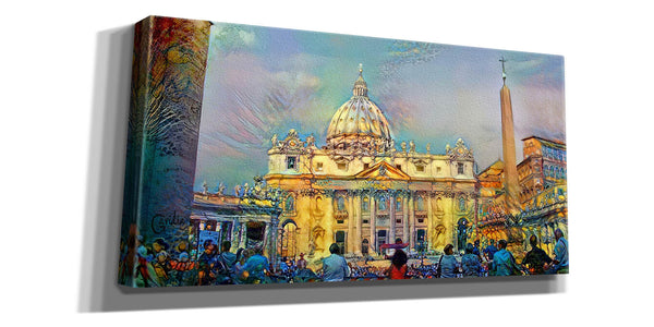 'Vatican City Saint Peter Basilica' by Pedro Gavidia, Canvas Wall Art