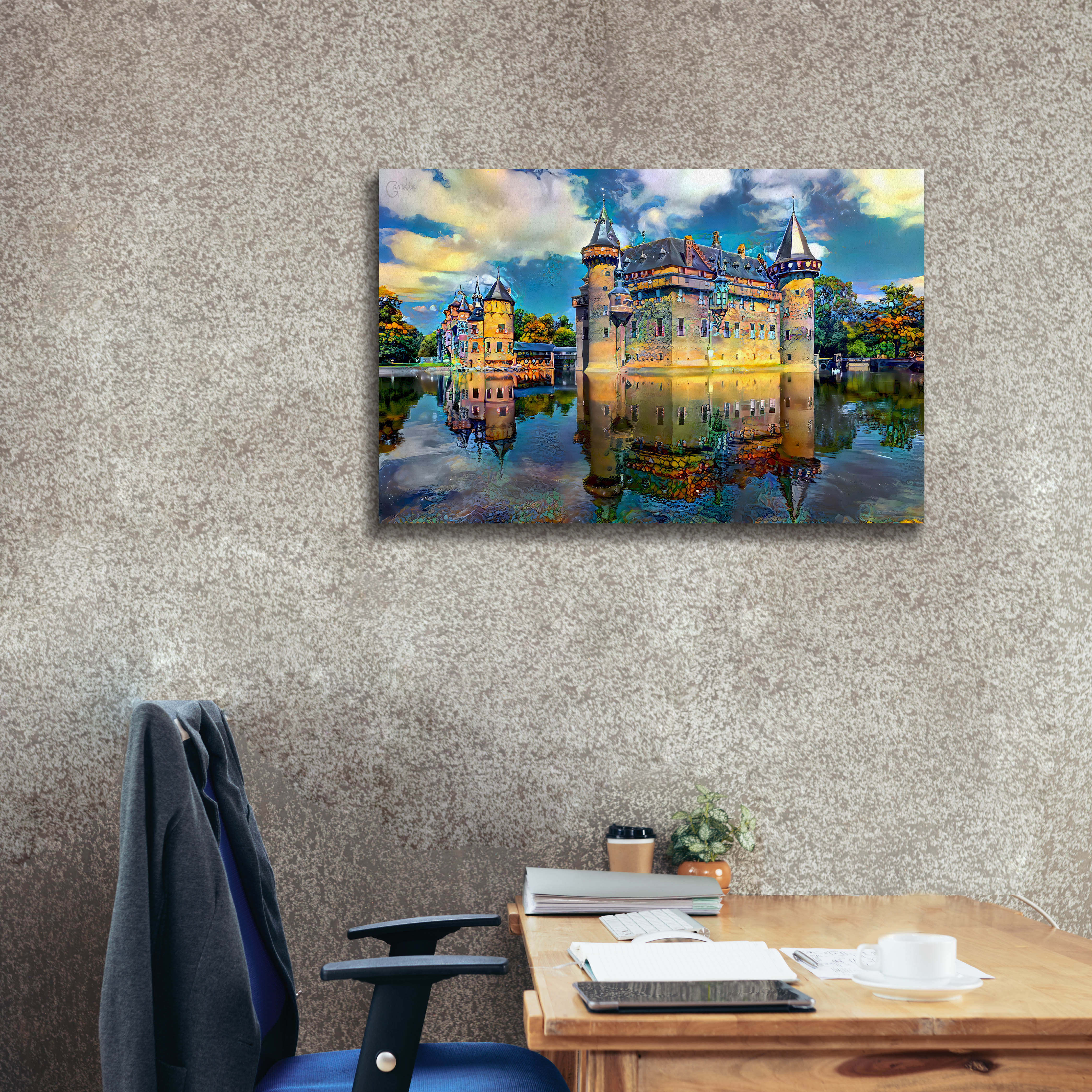 'Ultrecht Netherlands De Haar Castle' by Pedro Gavidia, Canvas Wall Art,40 x 26