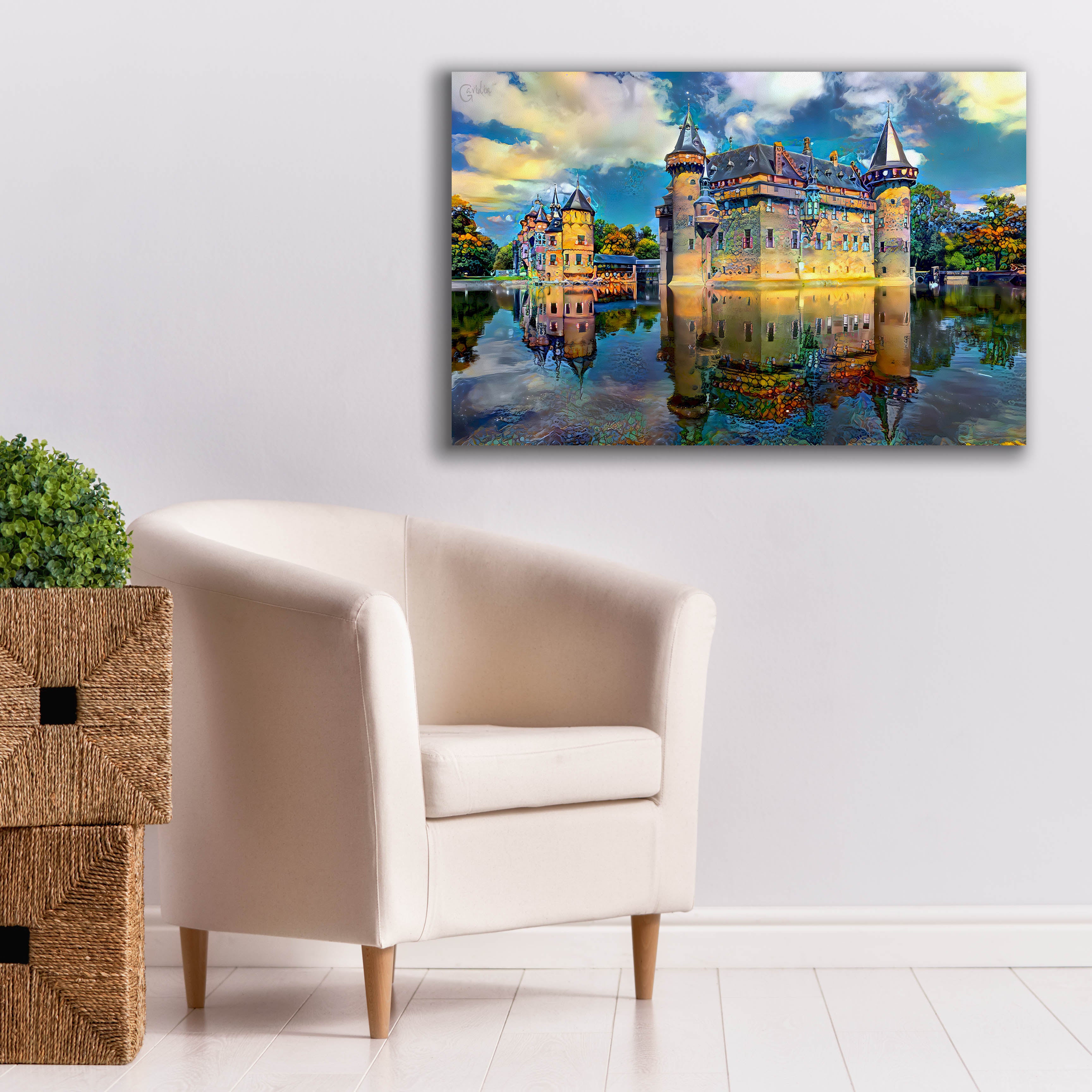 'Ultrecht Netherlands De Haar Castle' by Pedro Gavidia, Canvas Wall Art,40 x 26