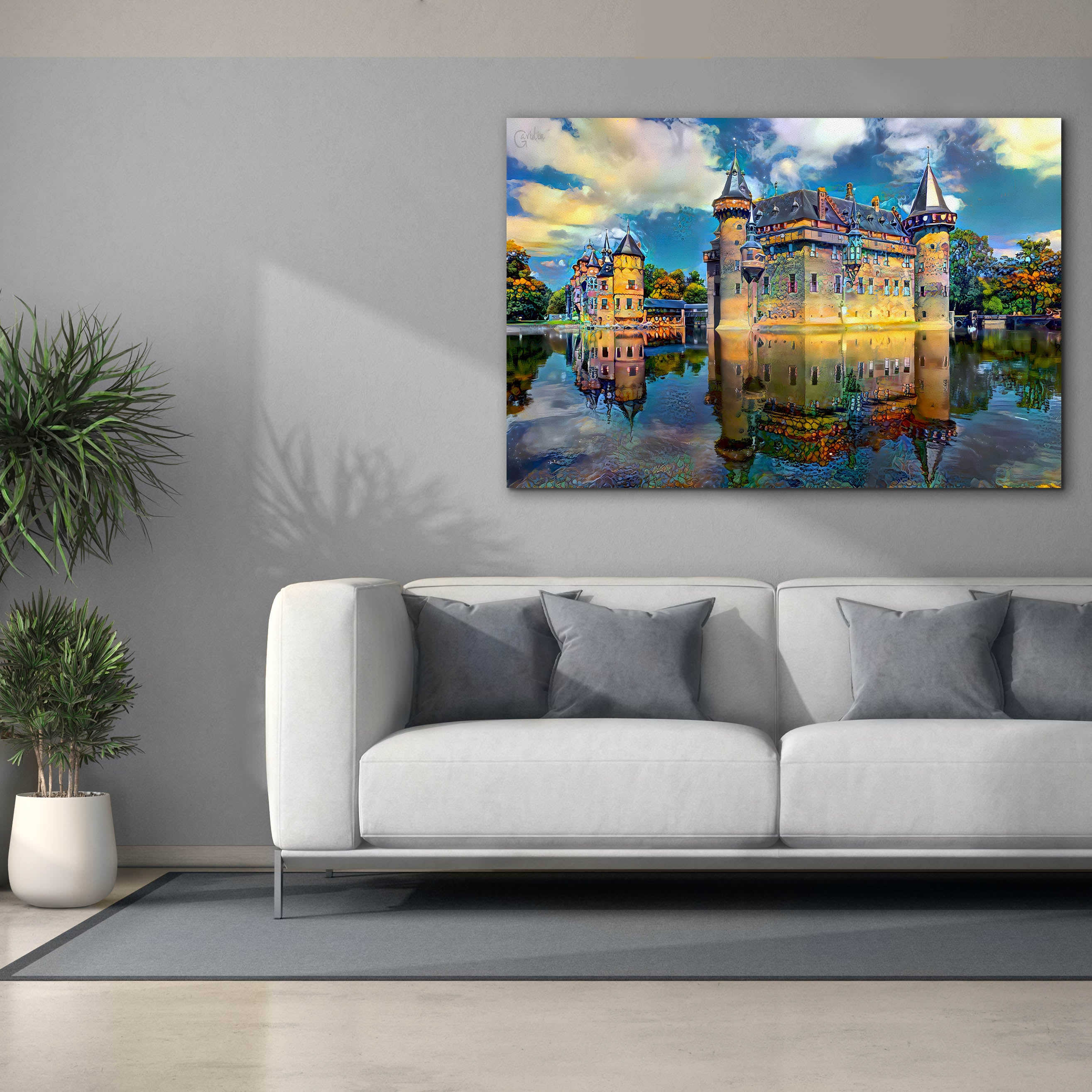 'Ultrecht Netherlands De Haar Castle' by Pedro Gavidia, Canvas Wall Art,60 x 40