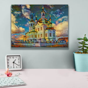 'Tyumen Russia Church of Zechariah and Elizabeth in Tobolsk' by Pedro Gavidia, Canvas Wall Art,16 x 12