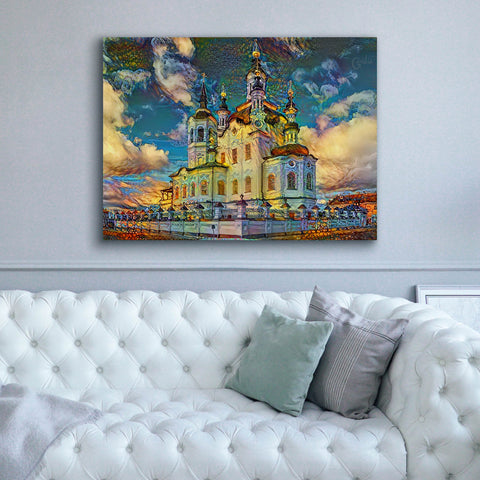 Image of 'Tyumen Russia Church of Zechariah and Elizabeth in Tobolsk' by Pedro Gavidia, Canvas Wall Art,54 x 40