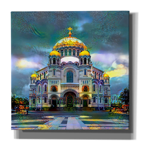 Image of 'Saint Petersburg Russia Naval cathedral of Saint Nicholas in Kronstadt' by Pedro Gavidia, Canvas Wall Art