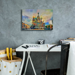 'Saint Petersburg Russia Church of the Savior on Spilled Blood Ver2' by Pedro Gavidia, Canvas Wall Art,18 x 12