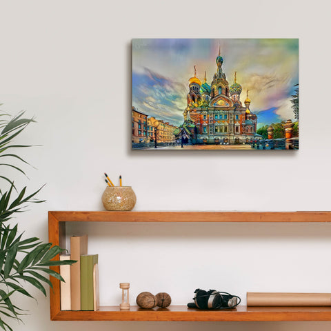 Image of 'Saint Petersburg Russia Church of the Savior on Spilled Blood Ver2' by Pedro Gavidia, Canvas Wall Art,18 x 12