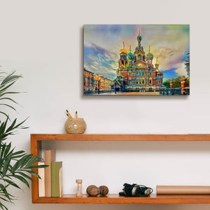 'Saint Petersburg Russia Church of the Savior on Spilled Blood Ver2' by Pedro Gavidia, Canvas Wall Art,18 x 12