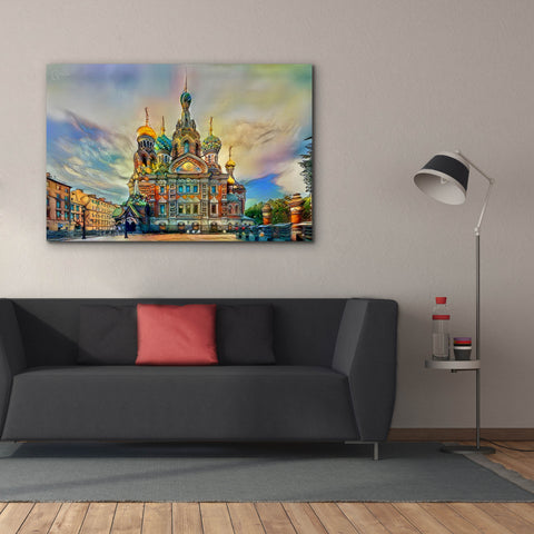 Image of 'Saint Petersburg Russia Church of the Savior on Spilled Blood Ver2' by Pedro Gavidia, Canvas Wall Art,60 x 40