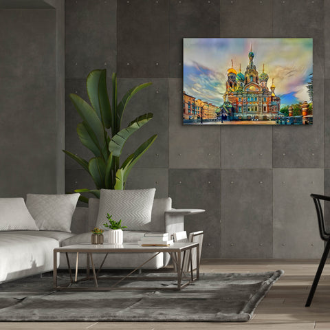 Image of 'Saint Petersburg Russia Church of the Savior on Spilled Blood Ver2' by Pedro Gavidia, Canvas Wall Art,60 x 40