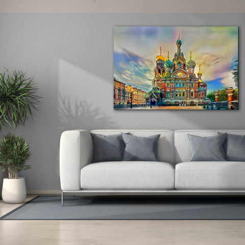 Image of 'Saint Petersburg Russia Church of the Savior on Spilled Blood Ver2' by Pedro Gavidia, Canvas Wall Art,60 x 40