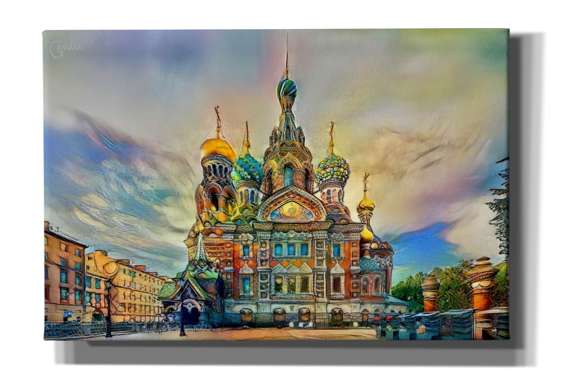 'Saint Petersburg Russia Church of the Savior on Spilled Blood Ver2' by Pedro Gavidia, Canvas Wall Art
