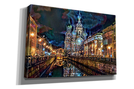 'Saint Petersburg Russia Church of the Savior on Spilled Blood at night' by Pedro Gavidia, Canvas Wall Art