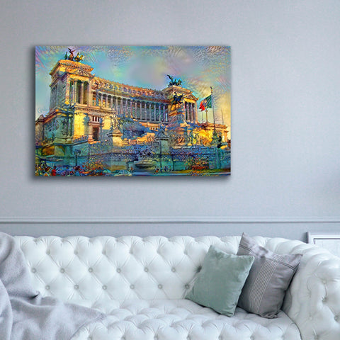 Image of 'Rome Italy Victor Emmanuel II National Monument' by Pedro Gavidia, Canvas Wall Art,60 x 40