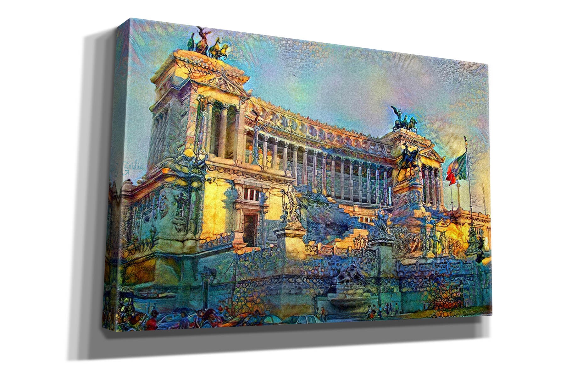 'Rome Italy Victor Emmanuel II National Monument' by Pedro Gavidia, Canvas Wall Art