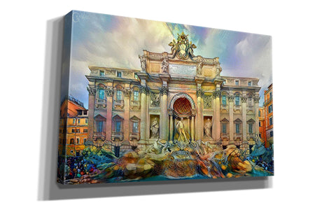 'Rome Italy Trevi Fountain' by Pedro Gavidia, Canvas Wall Art