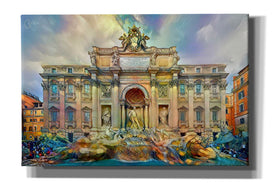 'Rome Italy Trevi Fountain' by Pedro Gavidia, Canvas Wall Art