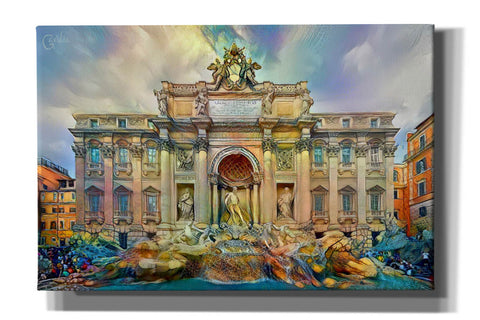 Image of 'Rome Italy Trevi Fountain' by Pedro Gavidia, Canvas Wall Art