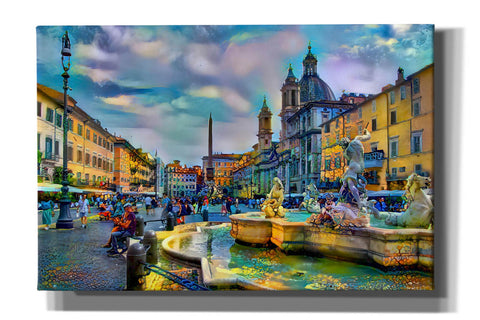 Image of 'Rome Italy Piazza Navona' by Pedro Gavidia, Canvas Wall Art