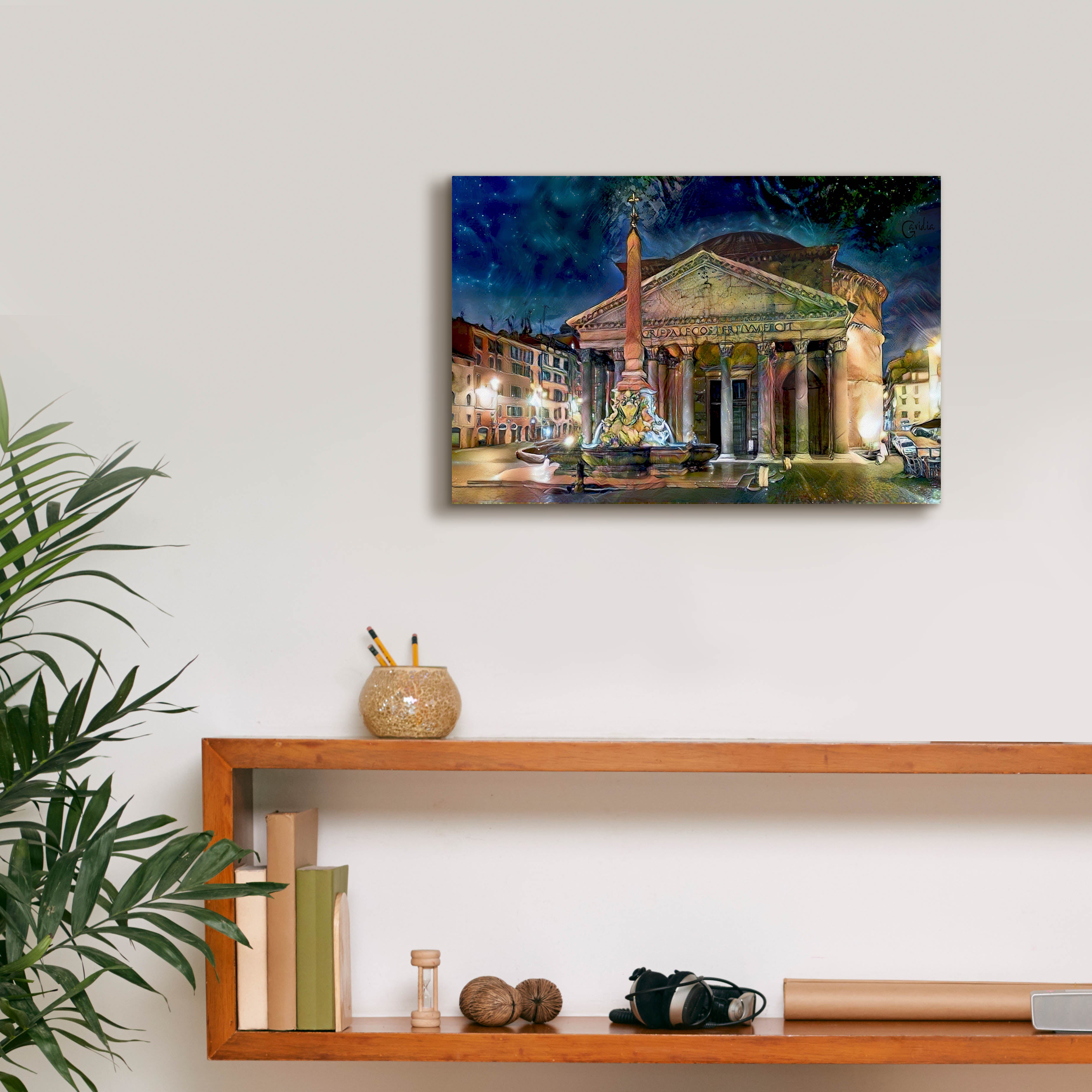 'Rome Italy Pantheon' by Pedro Gavidia, Canvas Wall Art,18 x 12