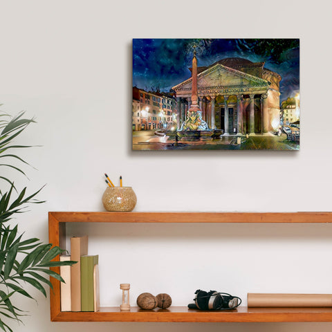 Image of 'Rome Italy Pantheon' by Pedro Gavidia, Canvas Wall Art,18 x 12