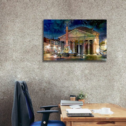 Image of 'Rome Italy Pantheon' by Pedro Gavidia, Canvas Wall Art,40 x 26