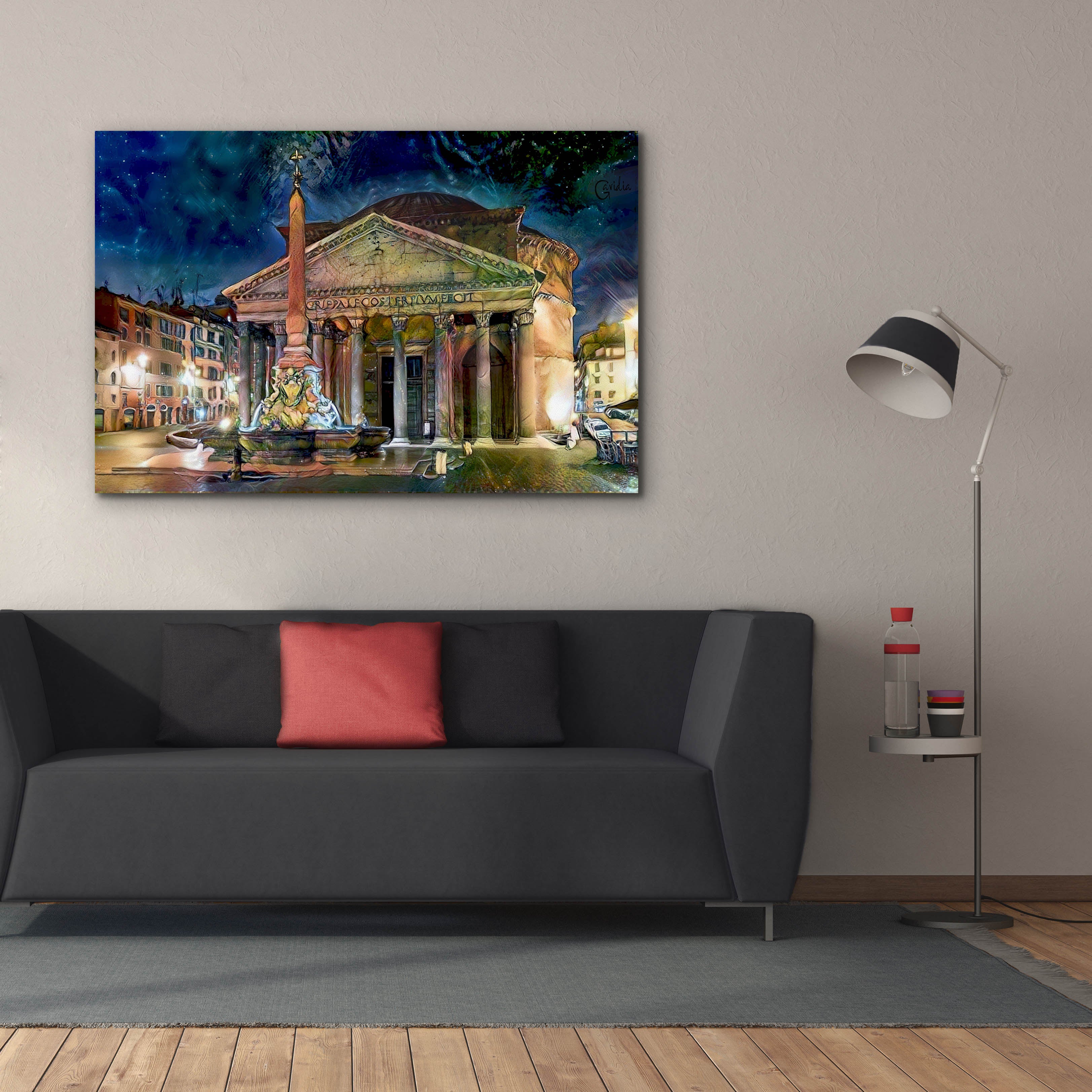 'Rome Italy Pantheon' by Pedro Gavidia, Canvas Wall Art,60 x 40
