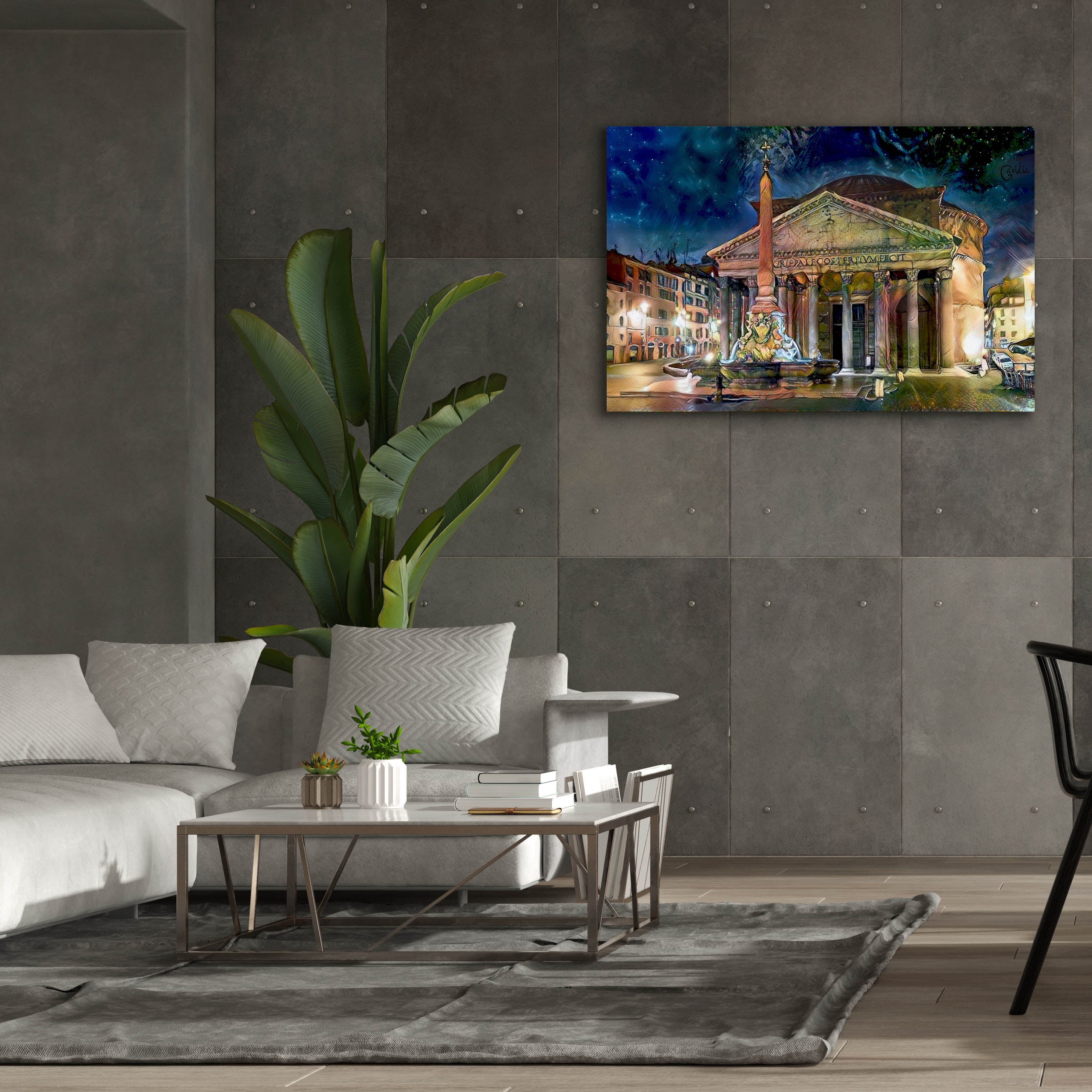 'Rome Italy Pantheon' by Pedro Gavidia, Canvas Wall Art,60 x 40
