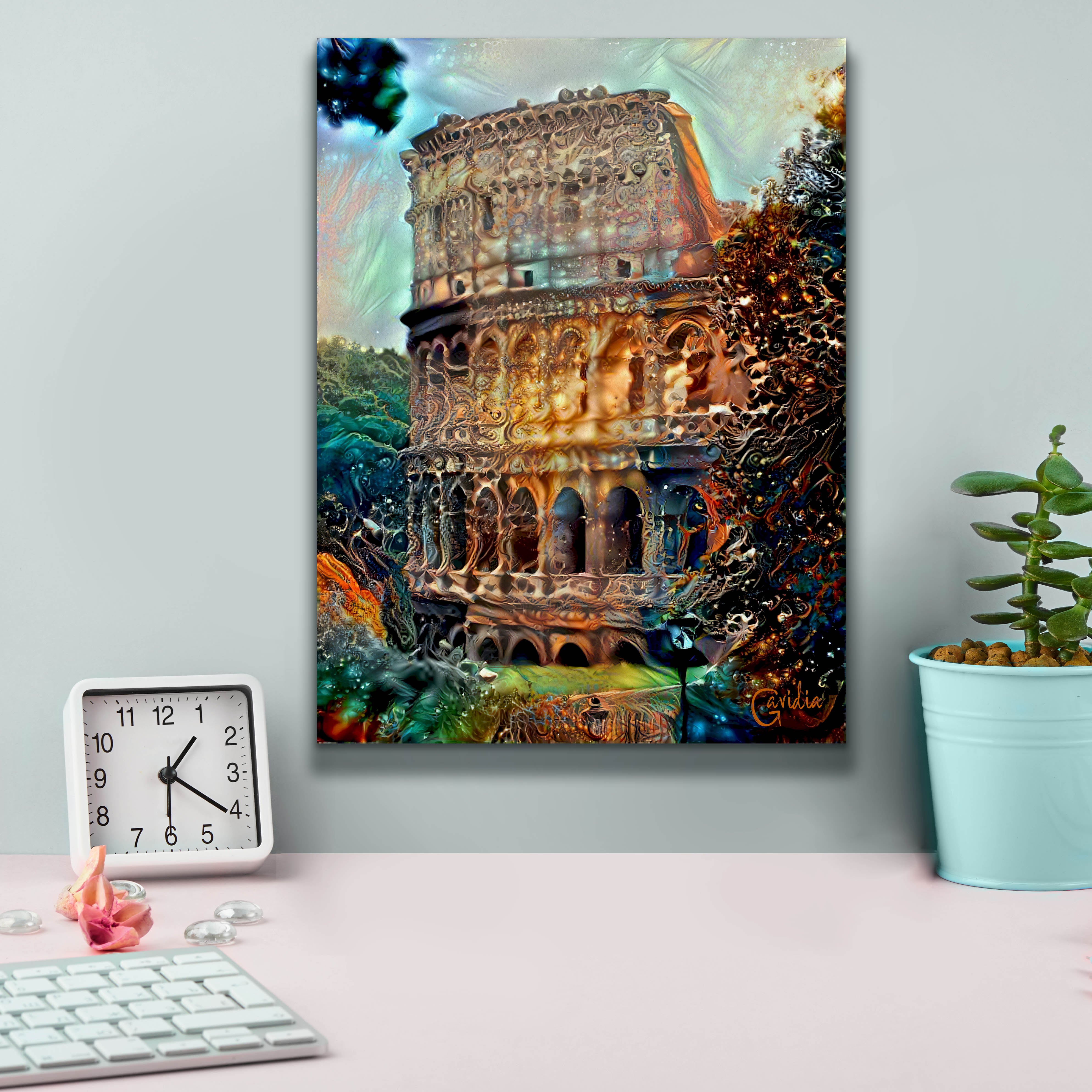 'Rome Italy Colosseum' by Pedro Gavidia, Canvas Wall Art,12 x 16