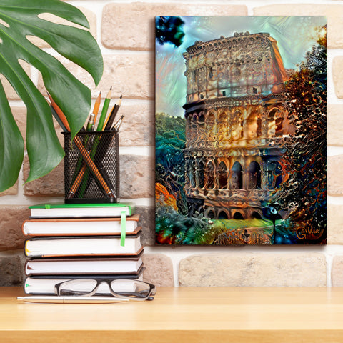 Image of 'Rome Italy Colosseum' by Pedro Gavidia, Canvas Wall Art,12 x 16