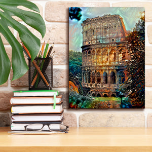 'Rome Italy Colosseum' by Pedro Gavidia, Canvas Wall Art,12 x 16