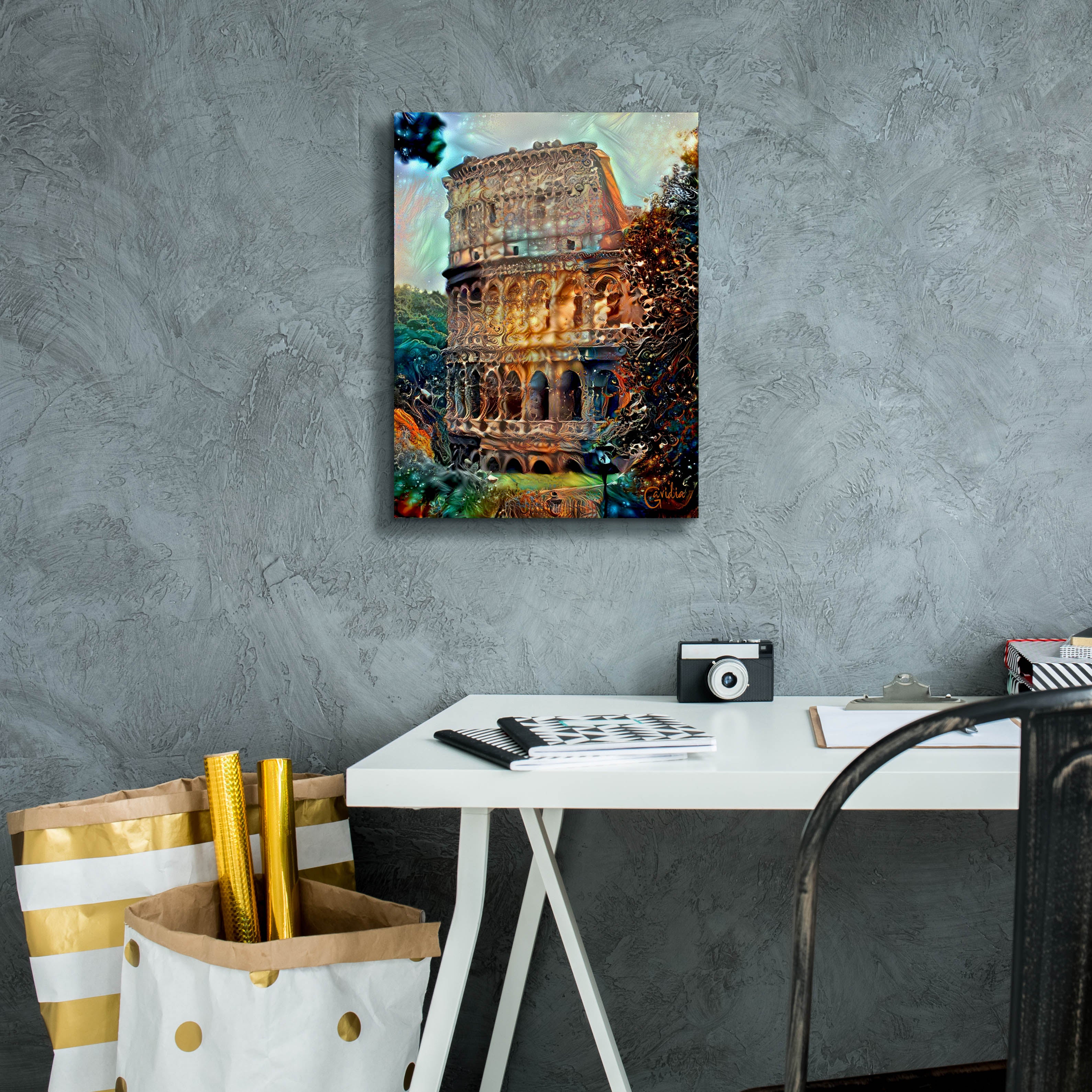 'Rome Italy Colosseum' by Pedro Gavidia, Canvas Wall Art,12 x 16