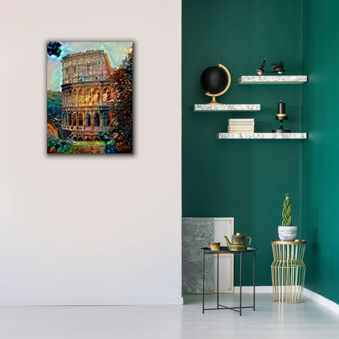 Image of 'Rome Italy Colosseum' by Pedro Gavidia, Canvas Wall Art,26 x 34