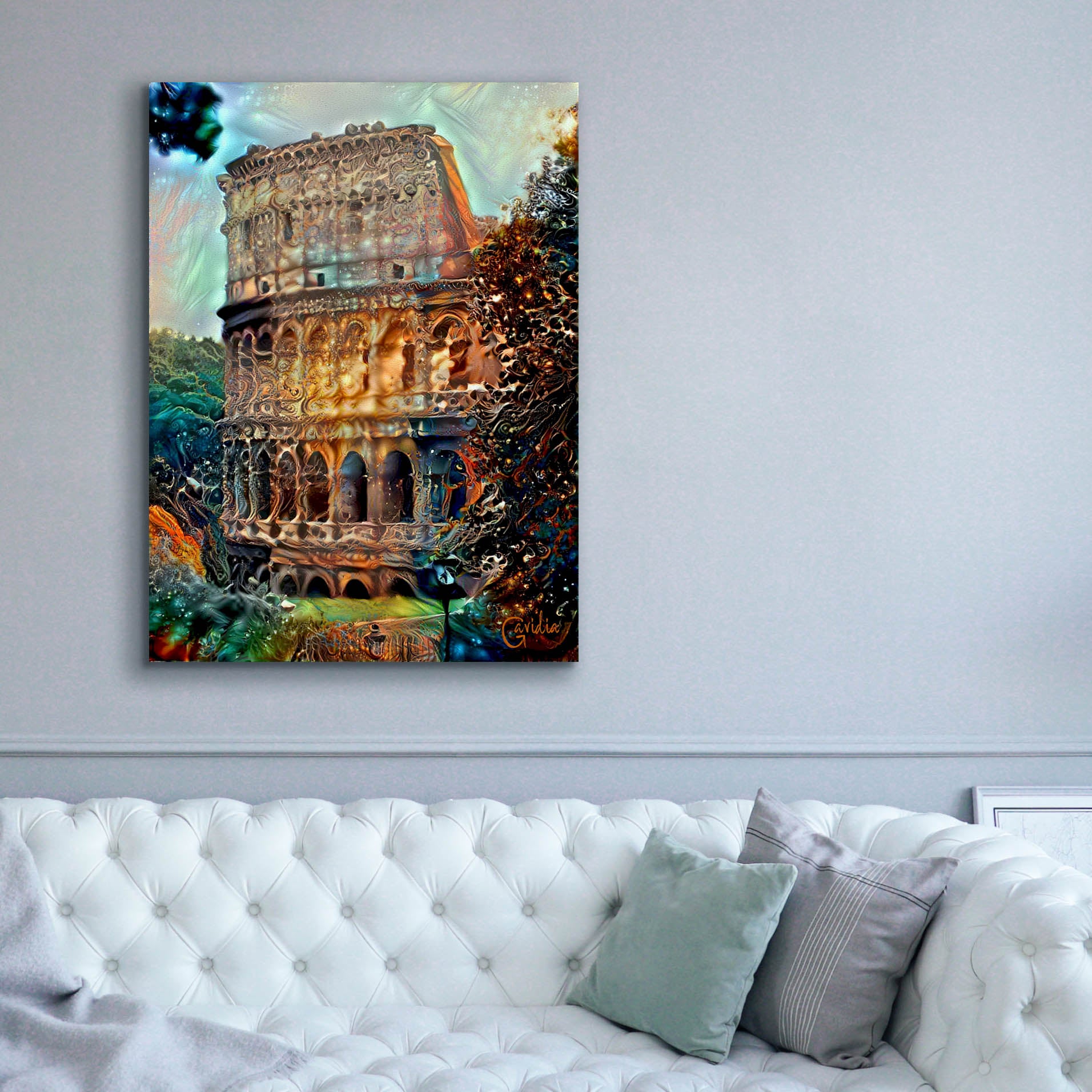 'Rome Italy Colosseum' by Pedro Gavidia, Canvas Wall Art,40 x 54