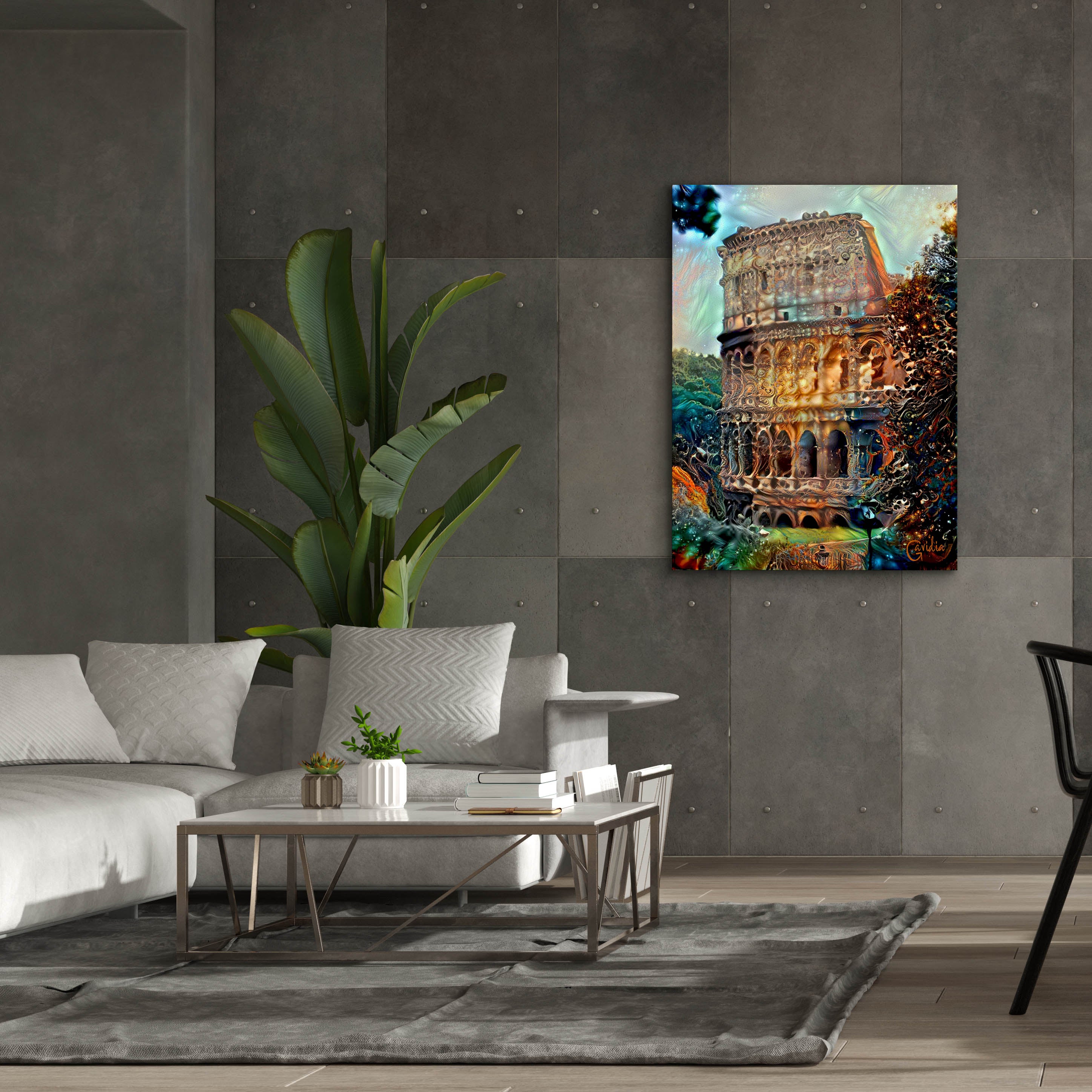 'Rome Italy Colosseum' by Pedro Gavidia, Canvas Wall Art,40 x 54