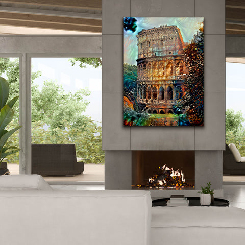 Image of 'Rome Italy Colosseum' by Pedro Gavidia, Canvas Wall Art,40 x 54