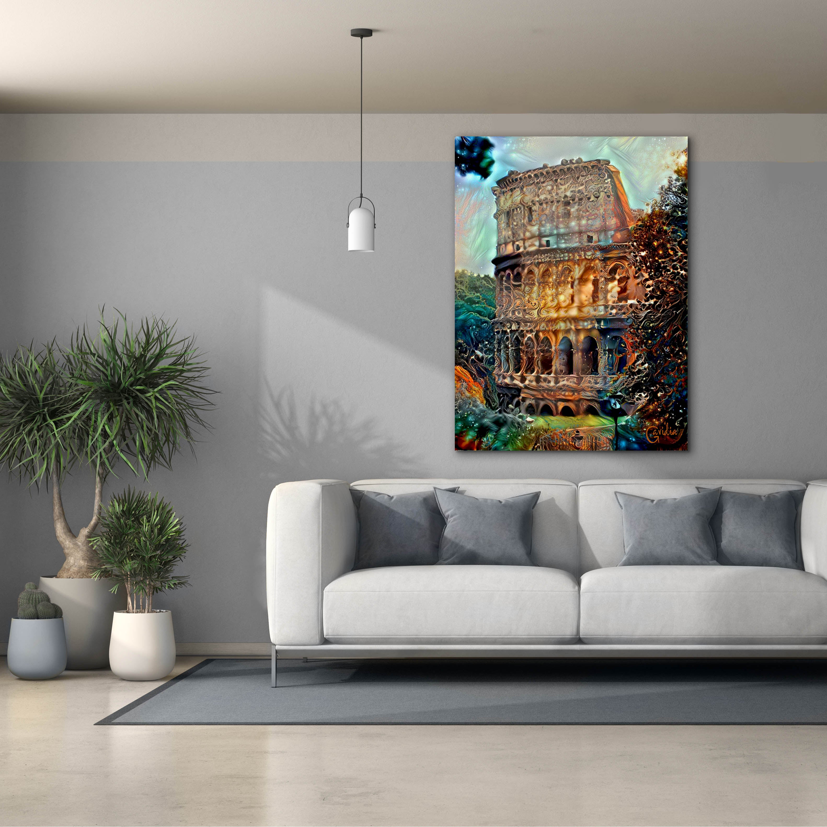 'Rome Italy Colosseum' by Pedro Gavidia, Canvas Wall Art,40 x 54