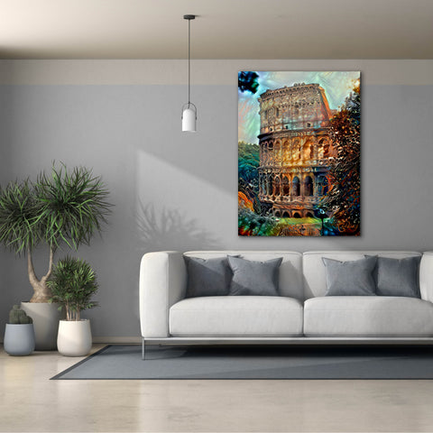 Image of 'Rome Italy Colosseum' by Pedro Gavidia, Canvas Wall Art,40 x 54