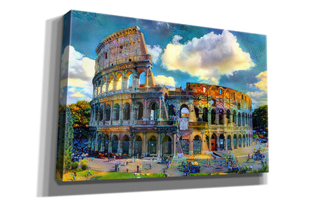 'Rome Italy Colosseum Ver1' by Pedro Gavidia, Canvas Wall Art
