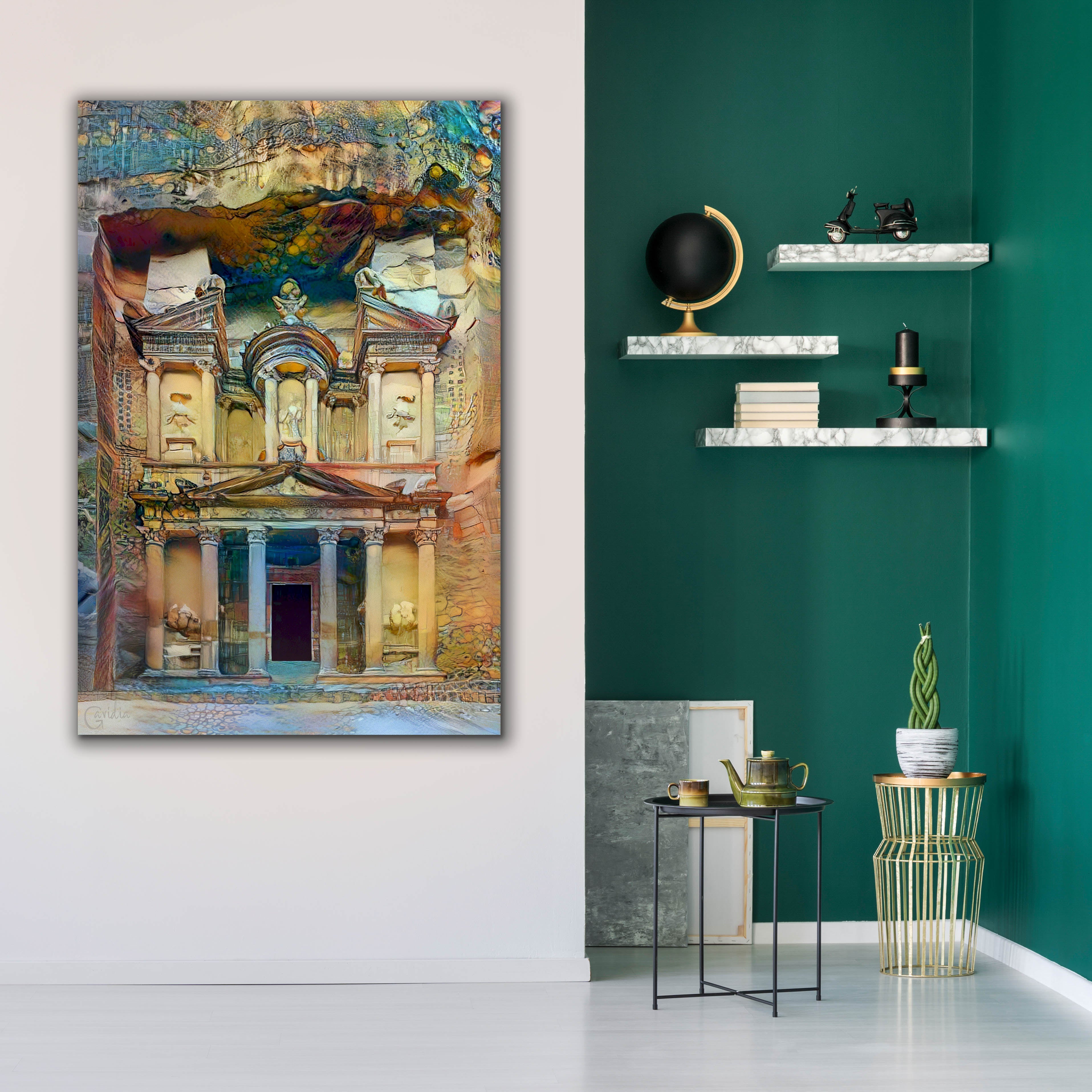 'Petra Jordan' by Pedro Gavidia, Canvas Wall Art,40 x 60