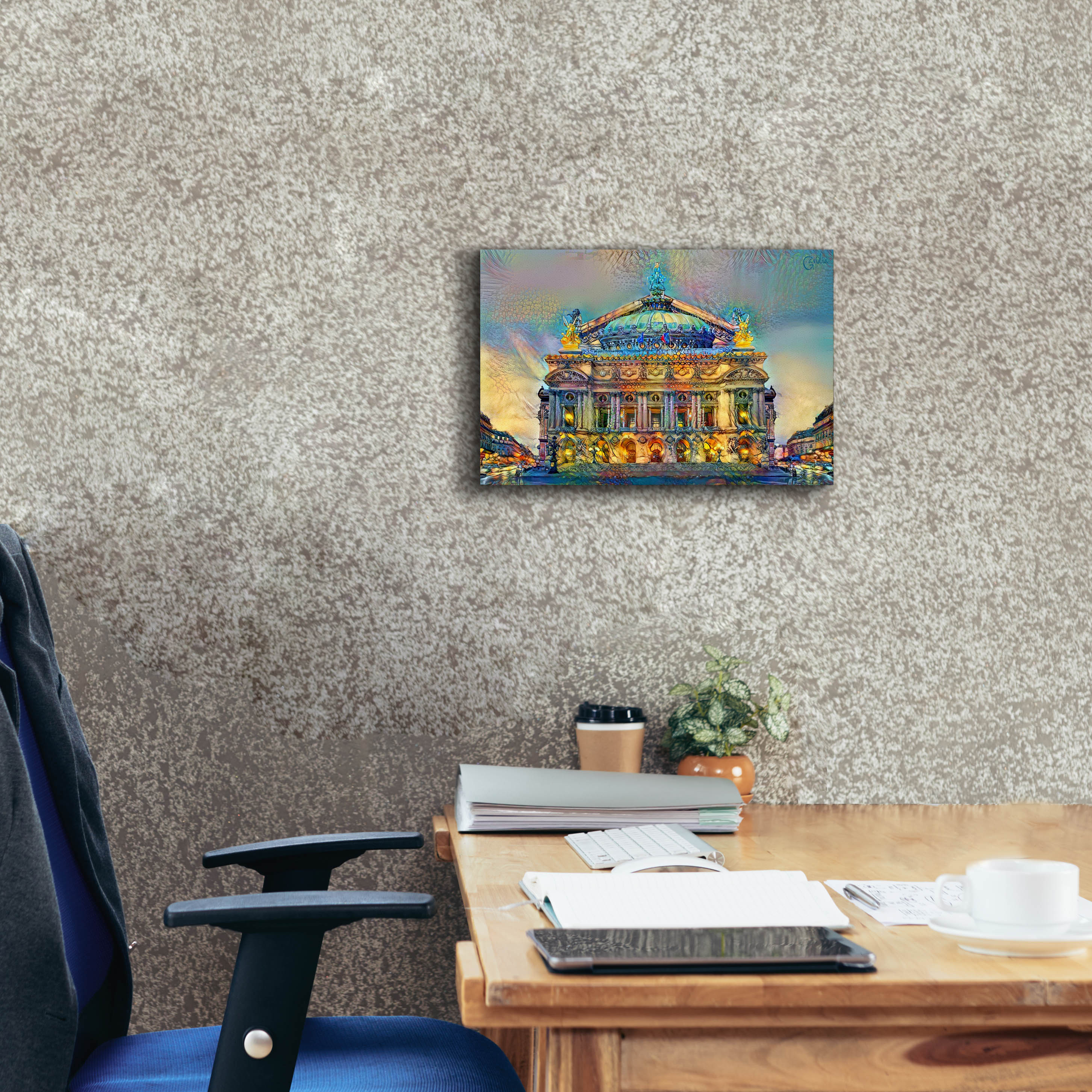 'Paris France Opera Garnier' by Pedro Gavidia, Canvas Wall Art,18 x 12