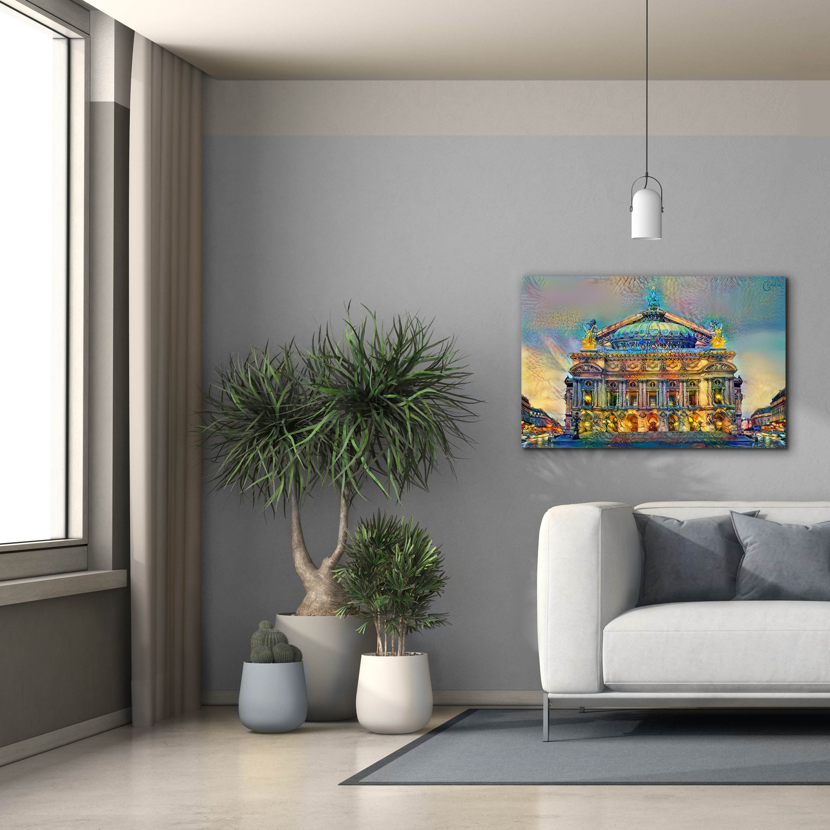 'Paris France Opera Garnier' by Pedro Gavidia, Canvas Wall Art,40 x 26