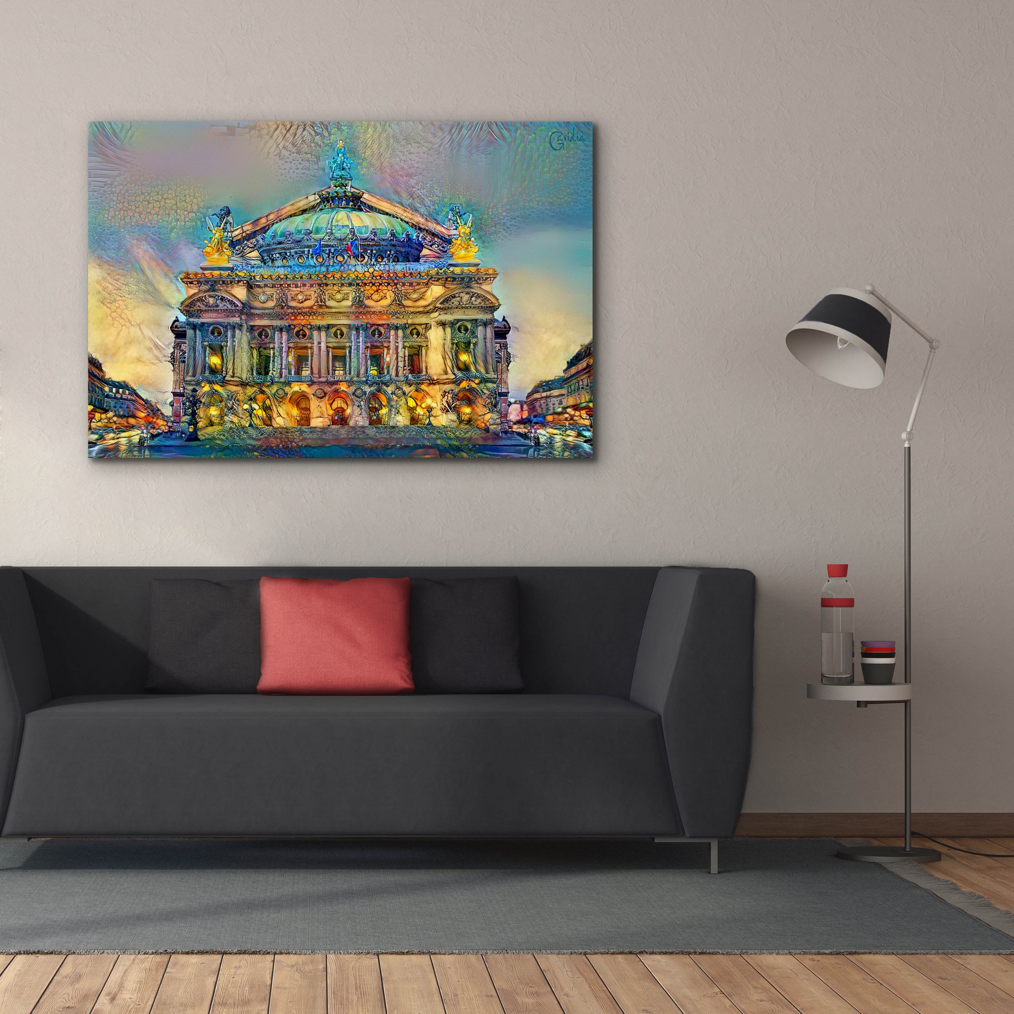 'Paris France Opera Garnier' by Pedro Gavidia, Canvas Wall Art,60 x 40