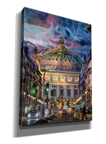 Image of 'Paris France Opera Garnier at dusk' by Pedro Gavidia, Canvas Wall Art