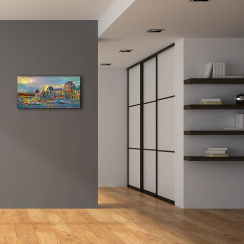 Image of 'Paris France Louvre Museum' by Pedro Gavidia, Canvas Wall Art,40 x 20