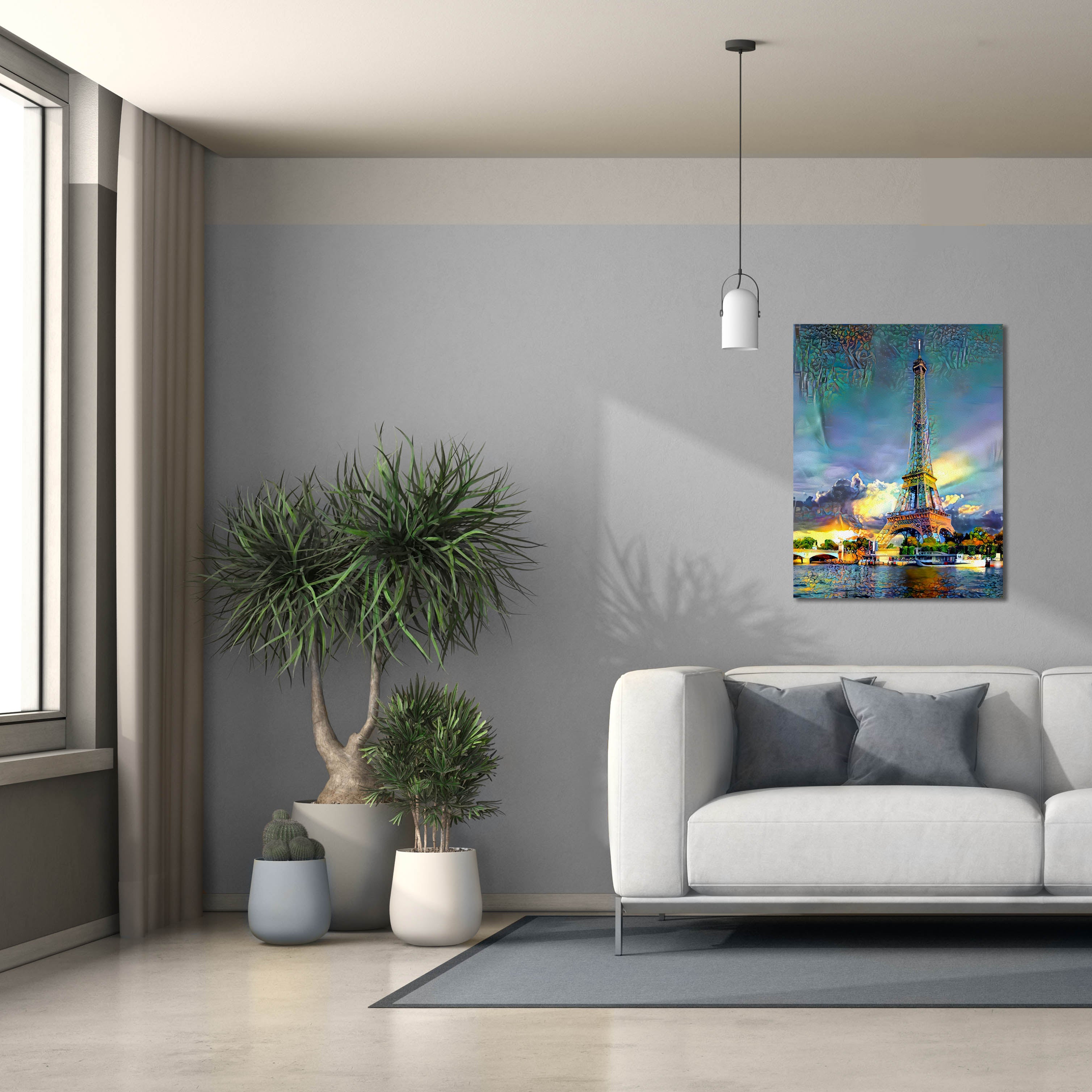 'Paris France Eiffel Tower' by Pedro Gavidia, Canvas Wall Art,26 x 34