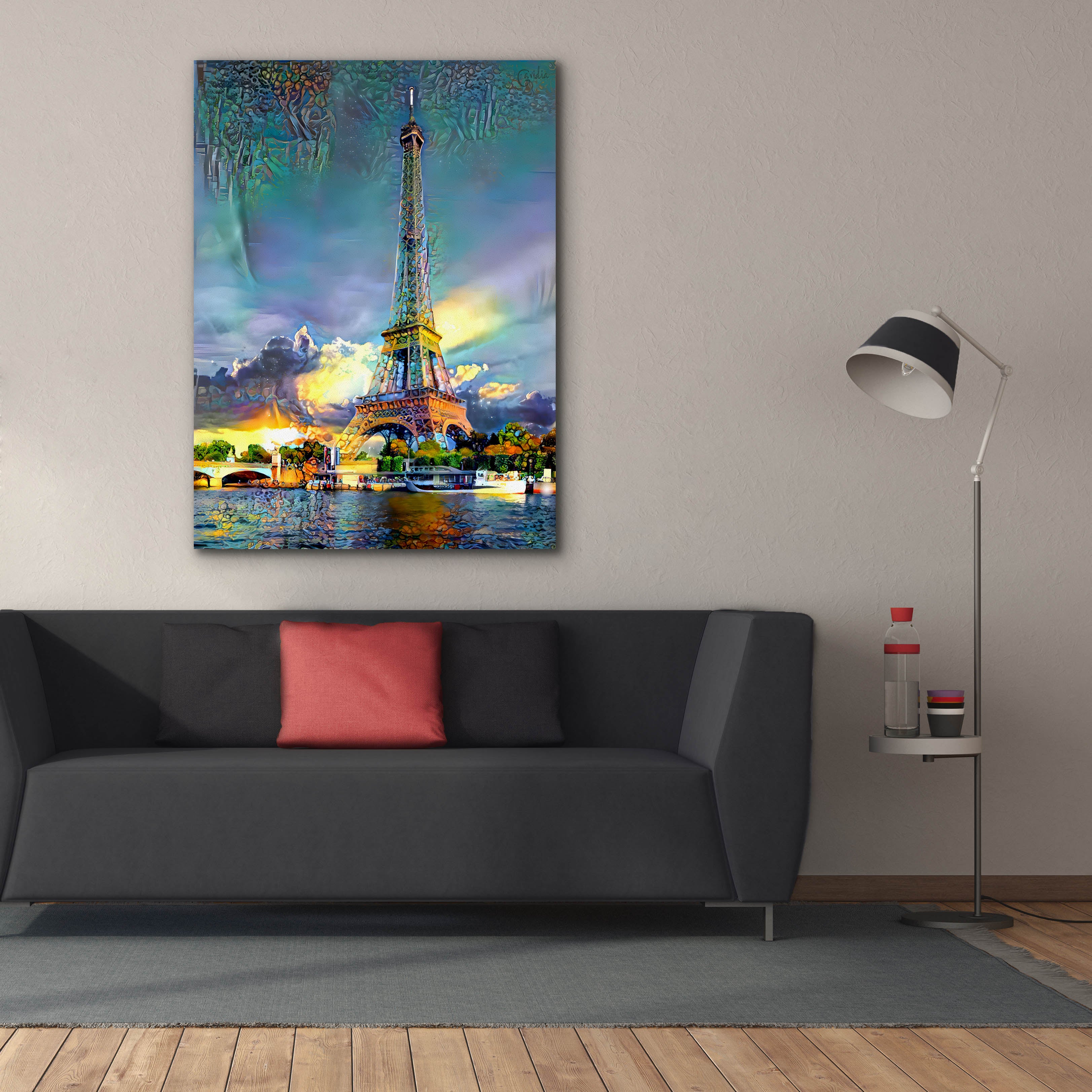 'Paris France Eiffel Tower' by Pedro Gavidia, Canvas Wall Art,40 x 54