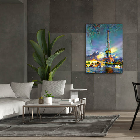 Image of 'Paris France Eiffel Tower' by Pedro Gavidia, Canvas Wall Art,40 x 54